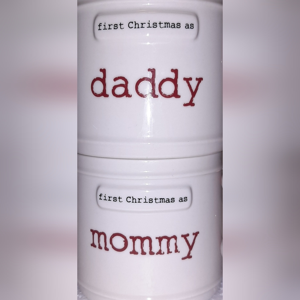 Coffee Mugs Mommy Daddy First Christmas